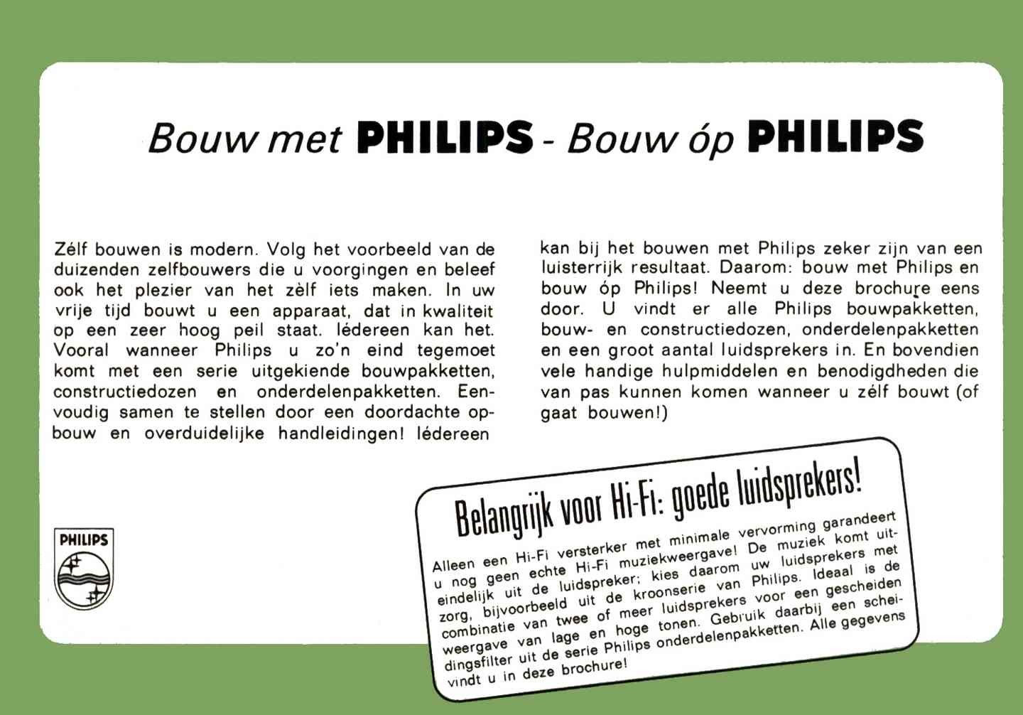 Philips bouwdoos DIY Hifi